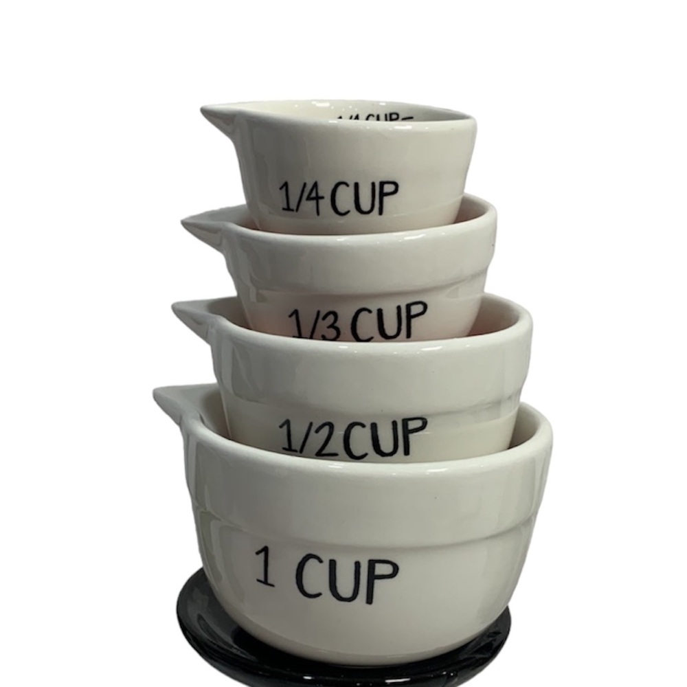 Urban Cupboard Farmhouse Ceramic Measuring Cups